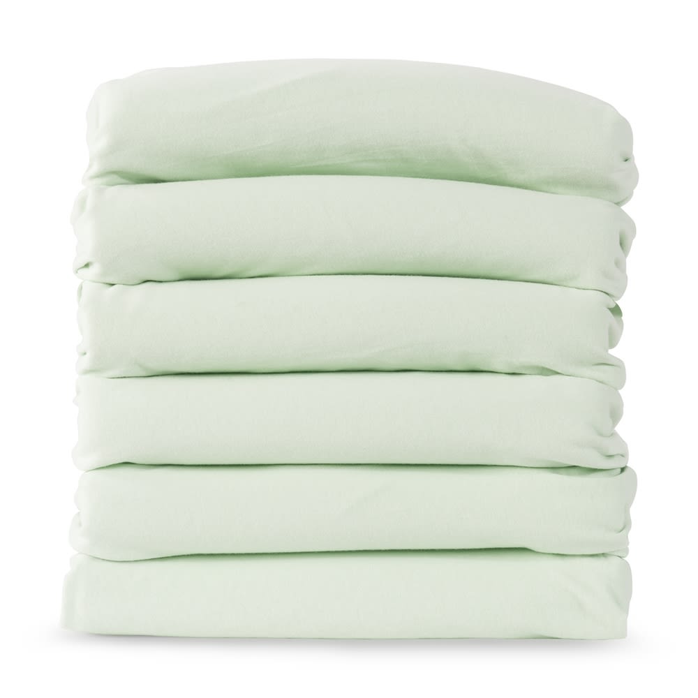 Fitted Crib Sheet Elastic Compact Mint